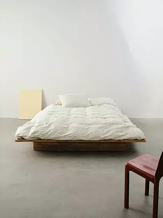 MARC O'POLO HOME | Biancheria da letto in raso HARPA 70x90cm/140x200cm Fern Green | hellgrau